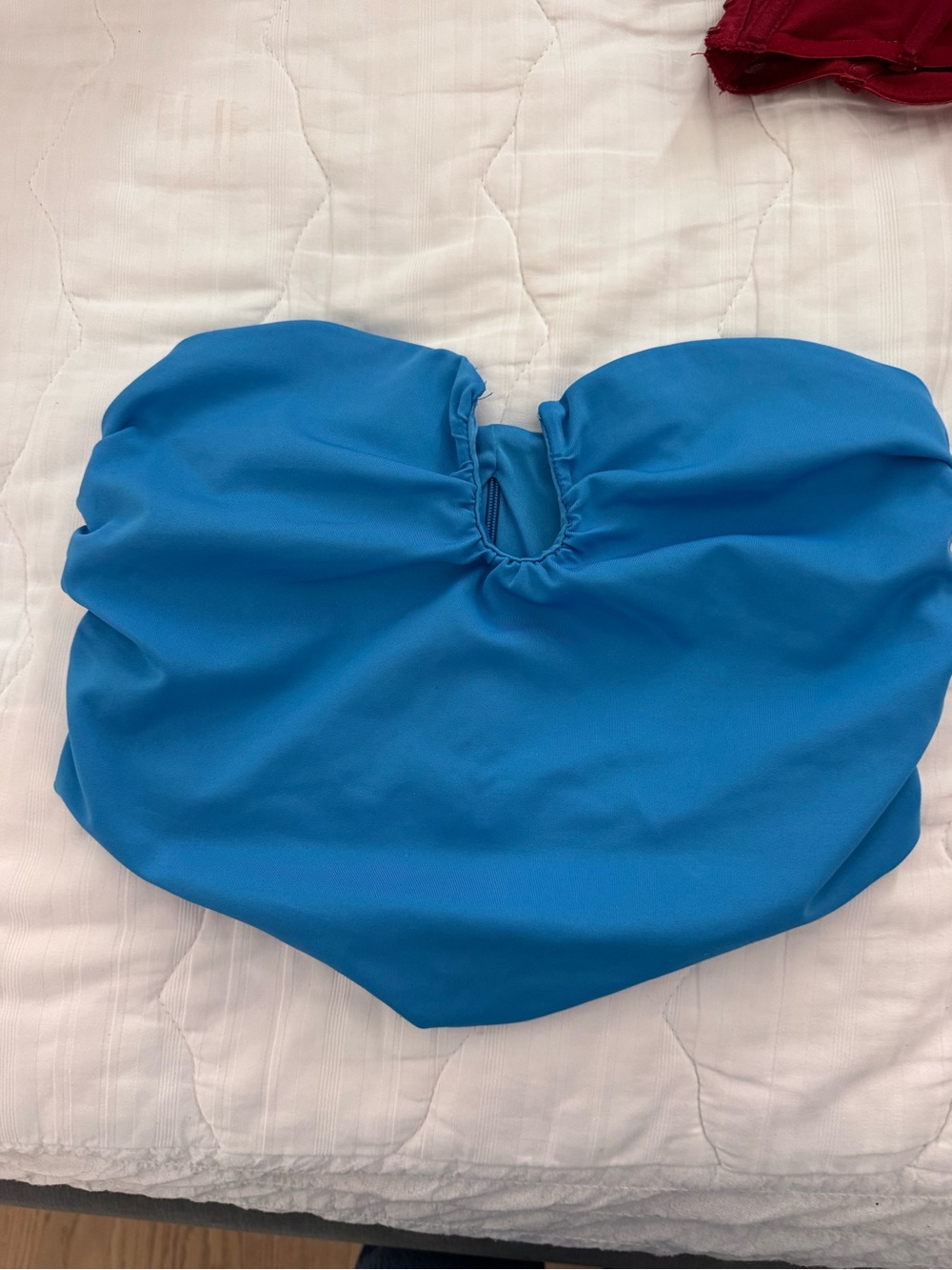 Bright Blue Strapless Bandau